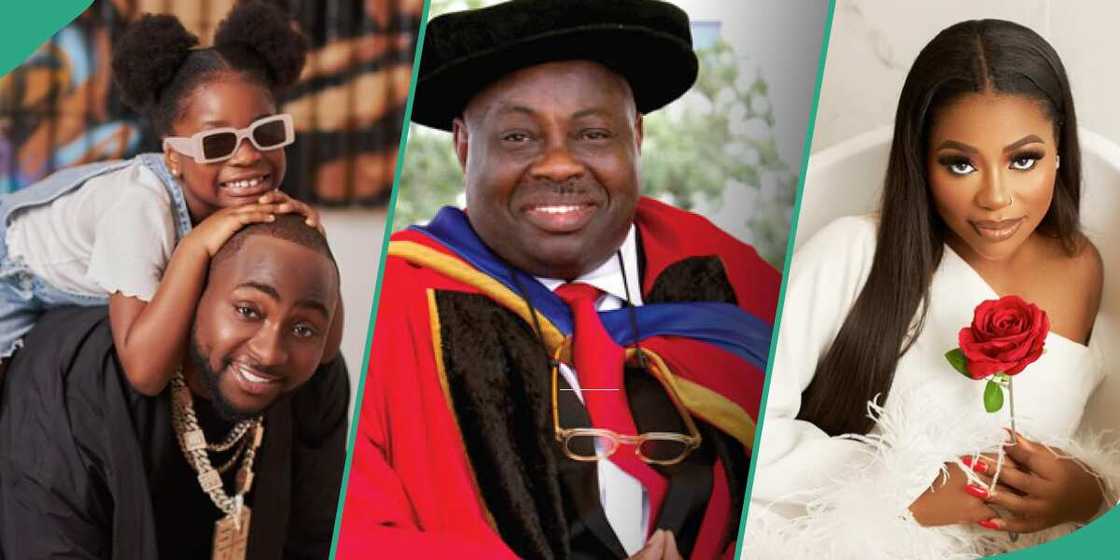 Davido with daughter Imade, Sophia's uncle Dele Momodu reacts to fight between niece and Davido Davido with daughter Imade, Sophia's uncle Dele Momodu reacts to fight between niece and Davido