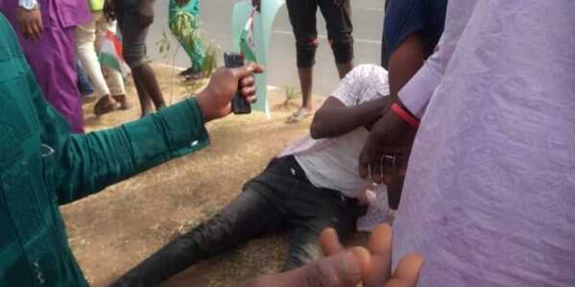 Ihedioha: Protesting PDP supporters in Abuja involved in accident Ihedioha: Protesting PDP supporters in Abuja involved in accident