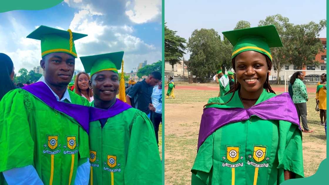YABATECH students in their green graduation gowns