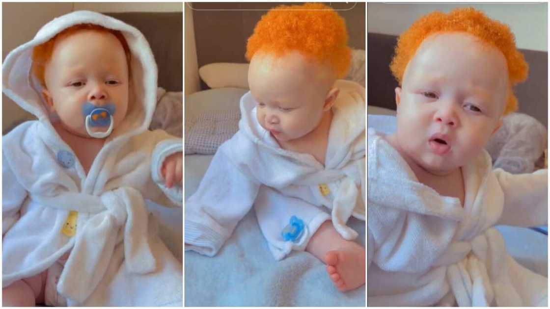 Cute baby goals/Albino kid with perfect skin. Cute baby goals/Albino kid with perfect skin.