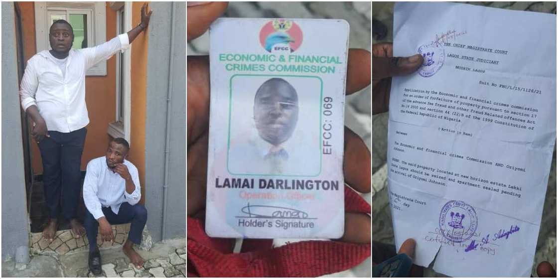 2 Nigerian Men Land into Trouble after Impersonating EFCC to Extort Resident, Many React to their Arrest 2 Nigerian Men Land into Trouble after Impersonating EFCC to Extort Resident, Many React to their Arrest