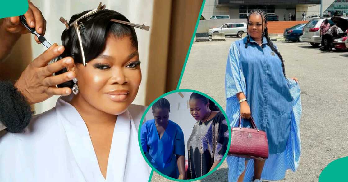 Ruby Ojiakor puts smile on woman's face as she pays her hospital bill. Ruby Ojiakor puts smile on woman's face as she pays her hospital bill.