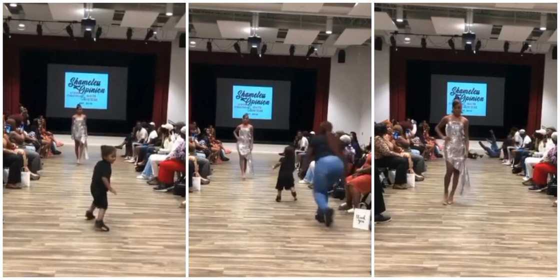 Photos of the a kid on the runway. Photos of the a kid on the runway.
