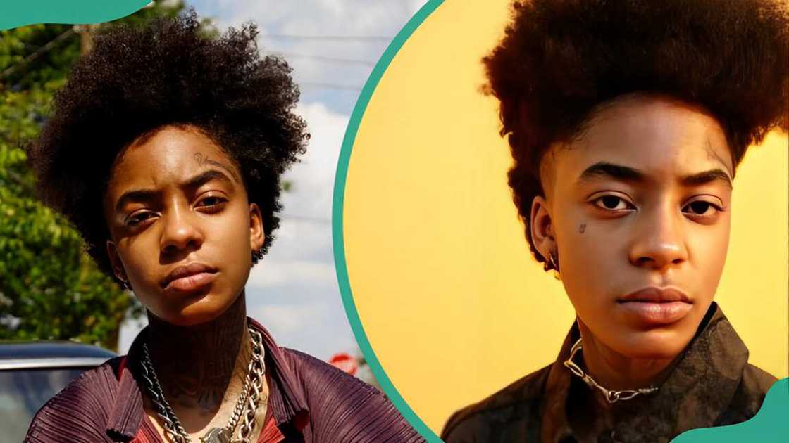 Jaya Kelly during an interview with Paper magazine in 2019 (L), Jaya Kelly in a brown outfit (R). Jaya Kelly during an interview with Paper magazine in 2019 (L), Jaya Kelly in a brown outfit (R).