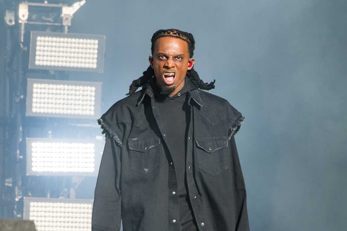 Playboi Carti performs on the main stage during Day 2 of Wireless Festival 2022