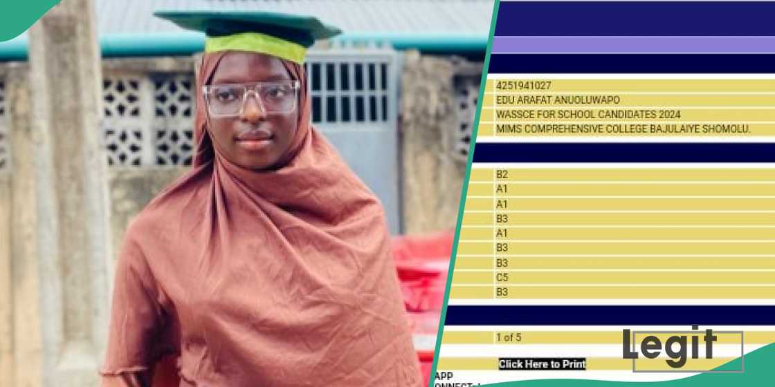  Check out result of outstanding Nigerian girl who wrote WASSCE in Lagos state