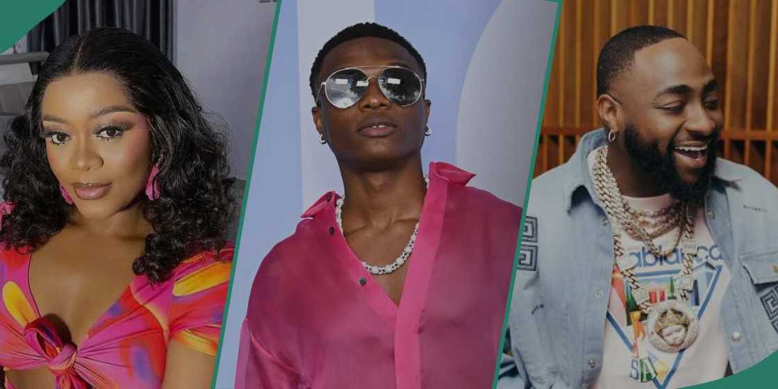 Didi Ekanem reacts to Wizkid's tweet about Davido. Didi Ekanem reacts to Wizkid's tweet about Davido.