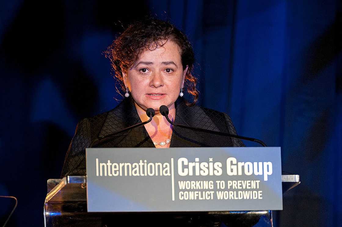 Claudia Paz y Paz speaks during the In Pursuit of Peace Award Dinner in New York Claudia Paz y Paz speaks during the In Pursuit of Peace Award Dinner in New York