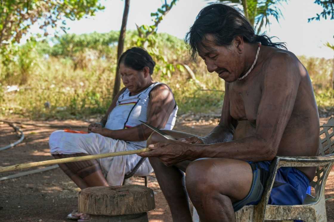 A Kayapo Indigenous village suffered from the clouds of toxic smoke from the fires A Kayapo Indigenous village suffered from the clouds of toxic smoke from the fires