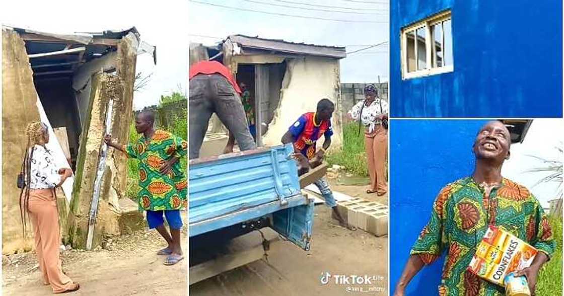 Lady transforms old man's house, leaking house, new home Lady transforms old man's house, leaking house, new home