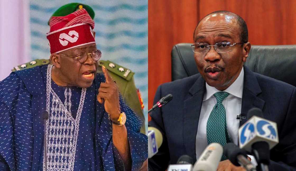 Asiwaju Bola Tinubu da Godwin Emefiele