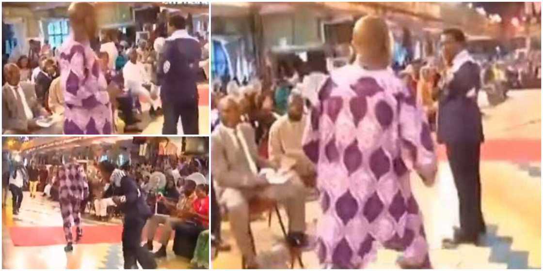 Throwback video shows epic moment man attempted to fight TB Joshua during a service in church