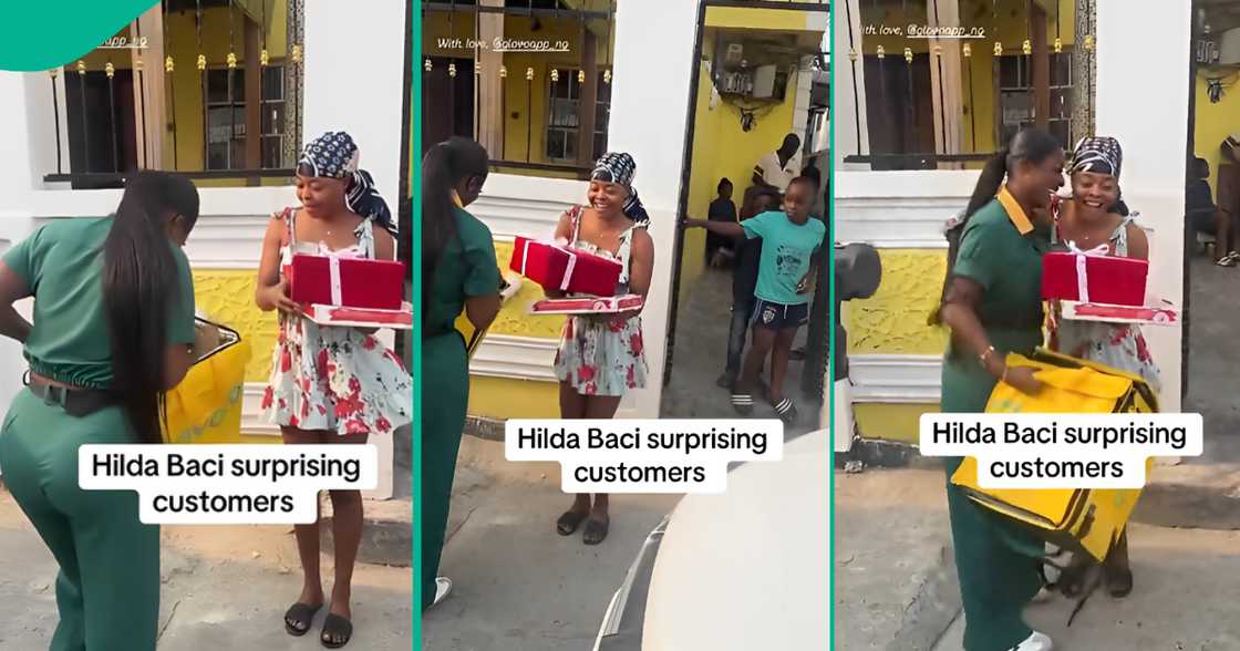 Lady emotional as celebrity chef Hilda Baci surprises her with gifts Lady emotional as celebrity chef Hilda Baci surprises her with gifts
