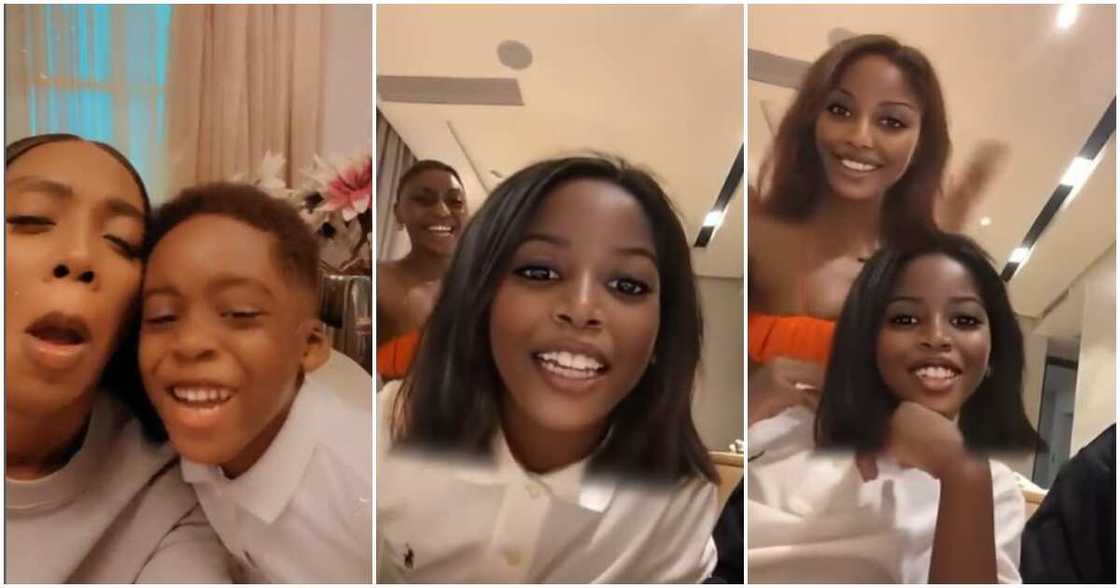 Photos of Tiwa Savage and her son Jamil Balogun