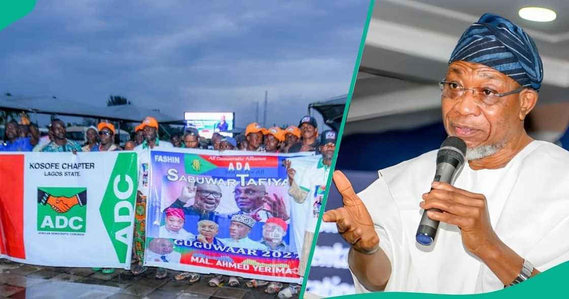 Viral Video Shows Moment ADC Supporters Storm Lagos Airport To Aregbesola Viral Video Shows Moment ADC Supporters Storm Lagos Airport To Aregbesola