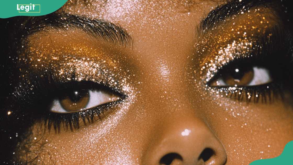 70s glittery eyeliner 70s glittery eyeliner