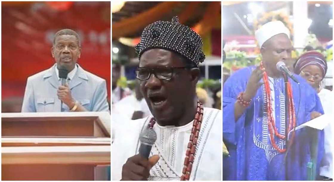 Yoruba kings worshiping at the RCCG National Convention, 2022. Yoruba kings worshiping at the RCCG National Convention, 2022.