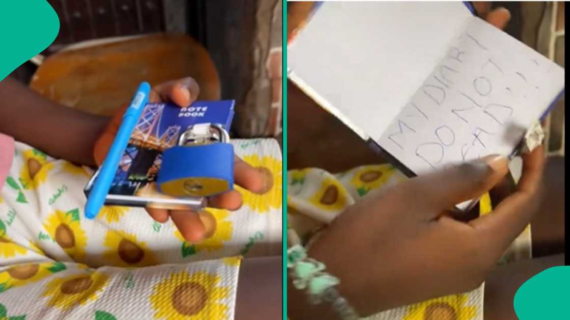 Nigerian lady shares video of her sister's diary. Nigerian lady shares video of her sister's diary.