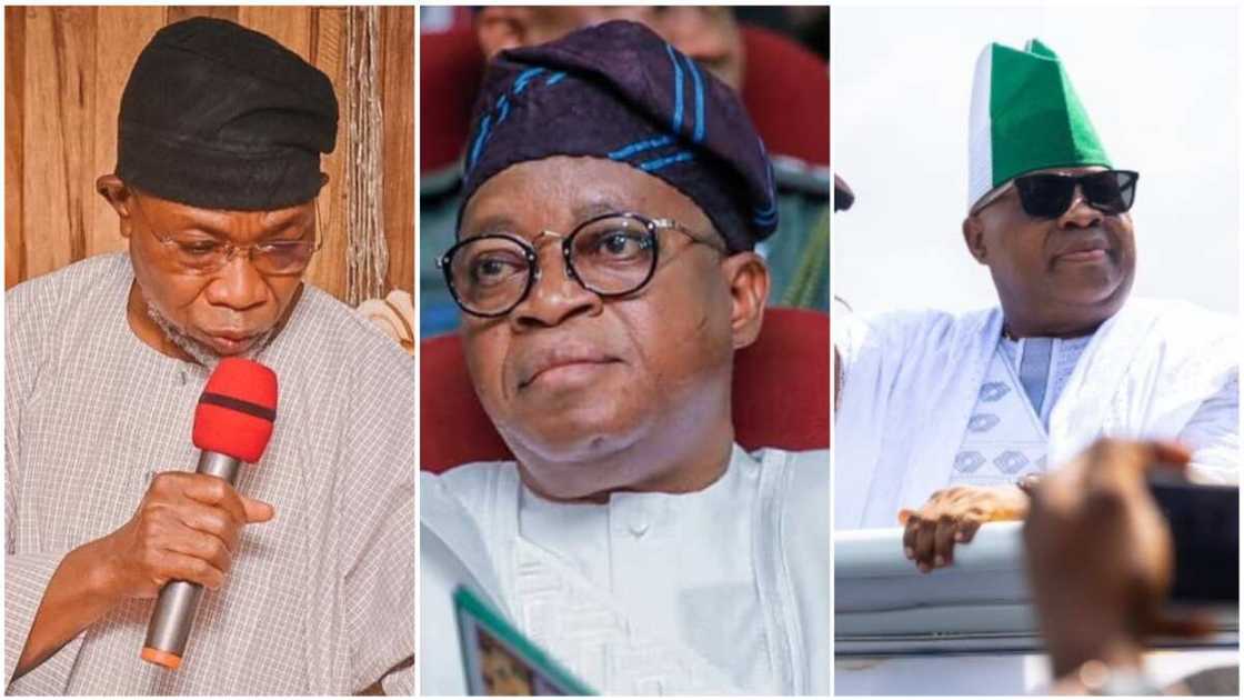 Ademola Adeleke/Rauf Aregbesola/Gboyega Oyetola/PDP/APC/Osun/Davido/N407bn debt