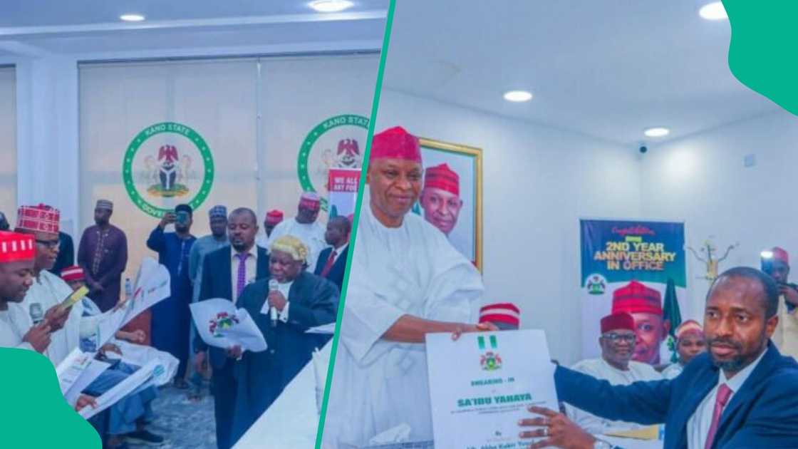 Gwamnan Kano ya rantsar da sababbin hadimansa Gwamnan Kano ya rantsar da sababbin hadimansa