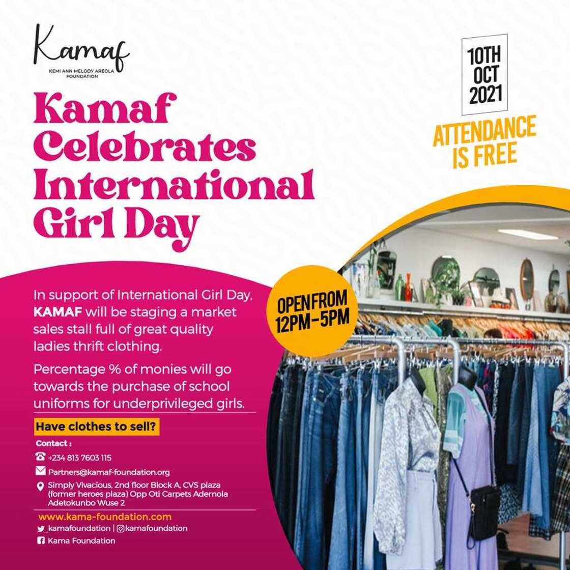Kamaf Launches Thrift Sales in Commemoration of the International Girl Day