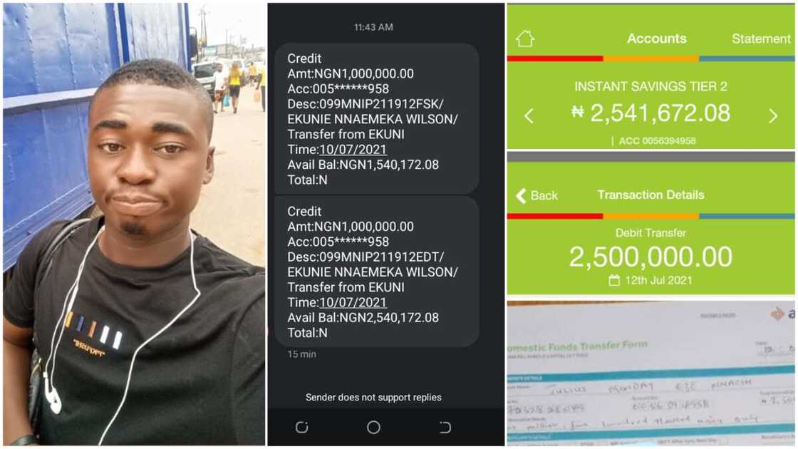 The man said the N2.5m is not his so he will return. The man said the N2.5m is not his so he will return.