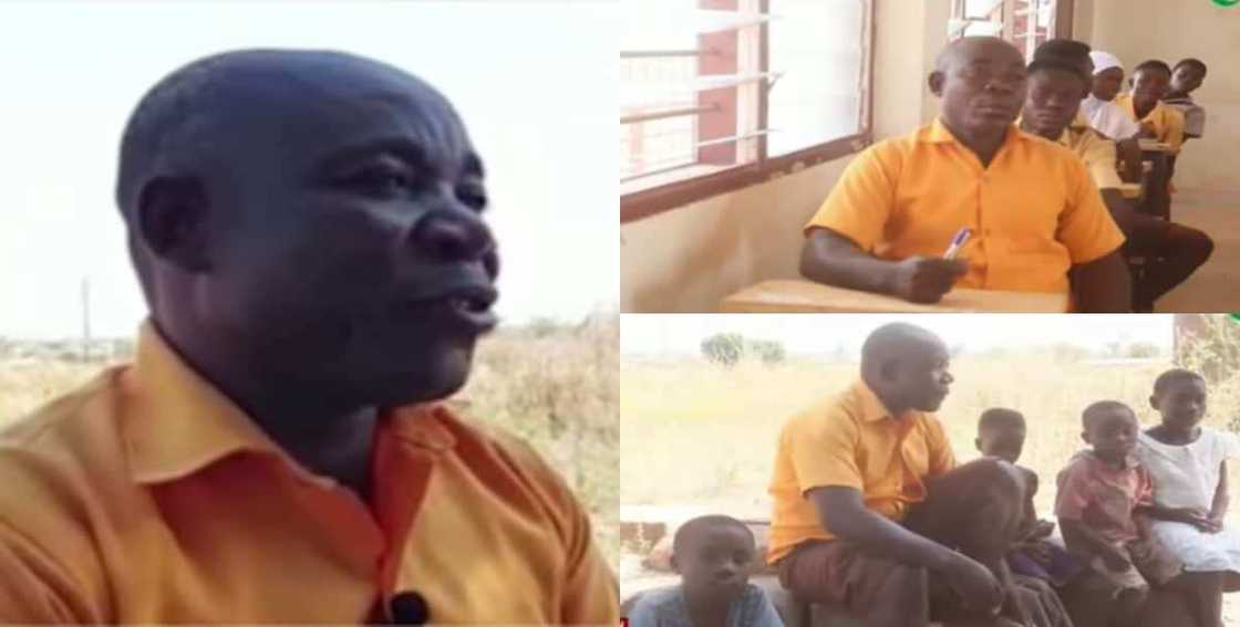 47-year-old father of 10 goes to school for the first time, spotted taking BECE in uniform