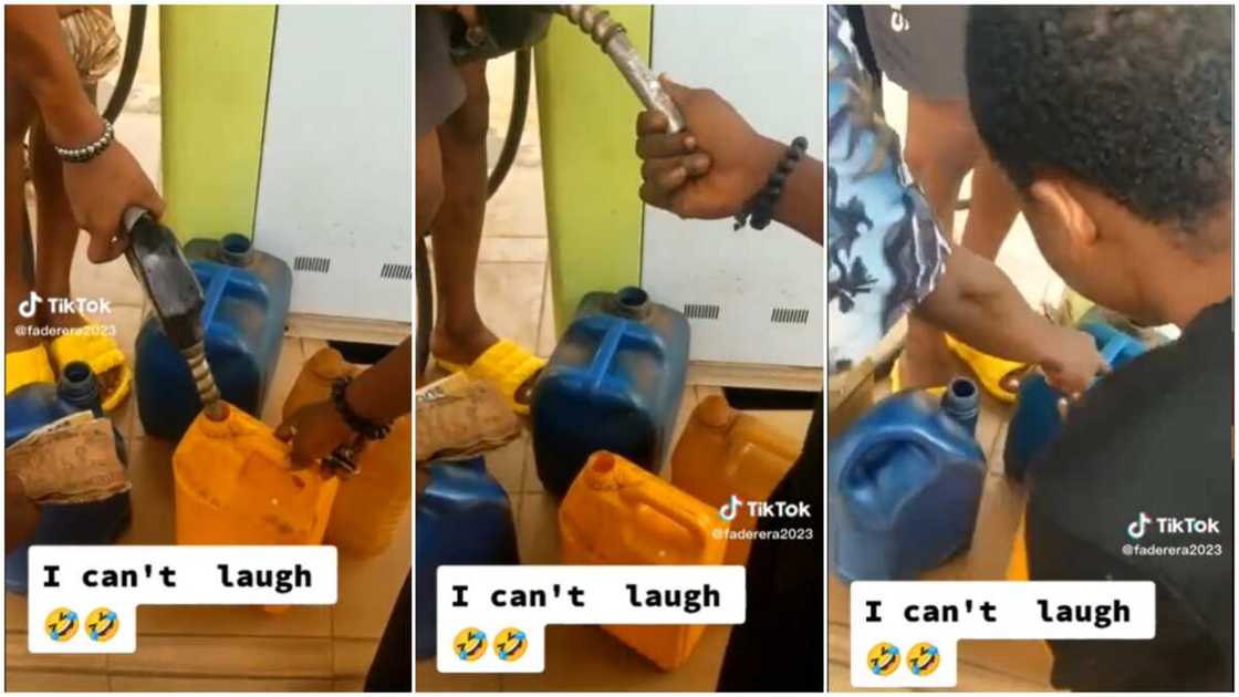 Fuel scarcity in Nigeria/man bought fuel in keg. Fuel scarcity in Nigeria/man bought fuel in keg.