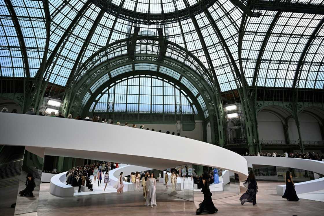 Chanel's spectacular  show at the Grand Palais was designed by its creative studio