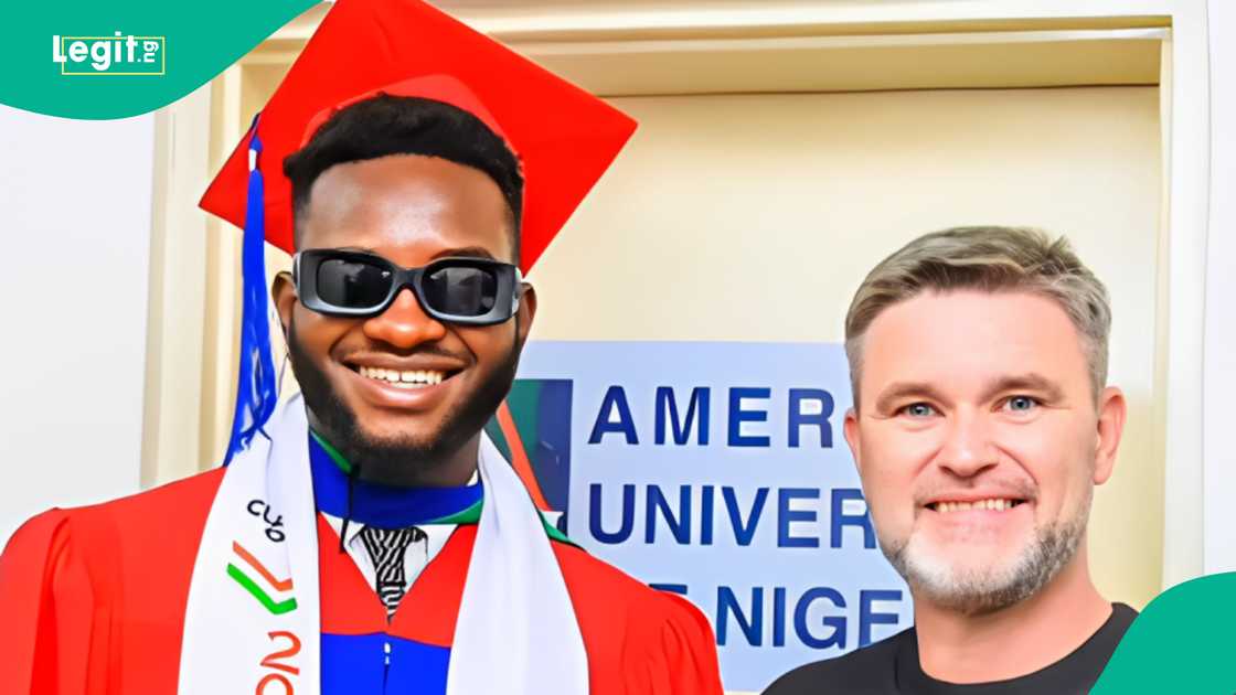 American University of Nigeria software engineering graduate shows his life after university as father gives him office to start life American University of Nigeria software engineering graduate shows his life after university as father gives him office to start life