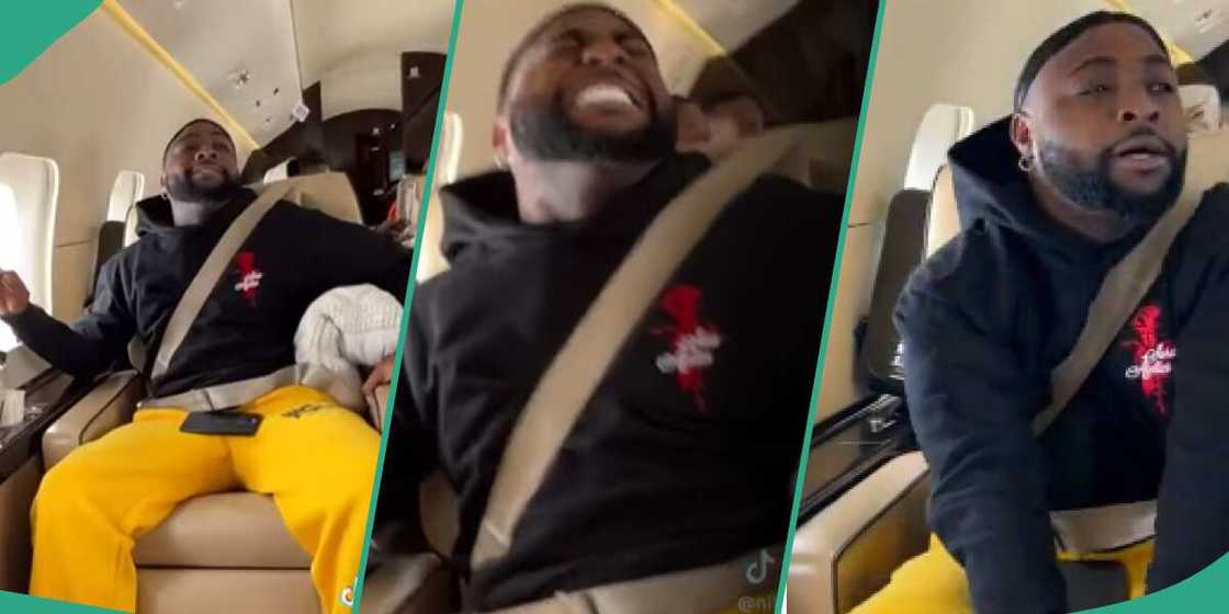 Davido experiences turbulence. Davido experiences turbulence.