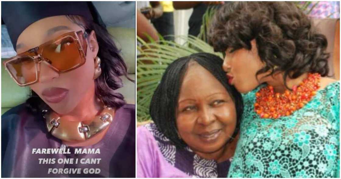 Actress Tonto Dikeh steps out to bury late stepmother Actress Tonto Dikeh steps out to bury late stepmother