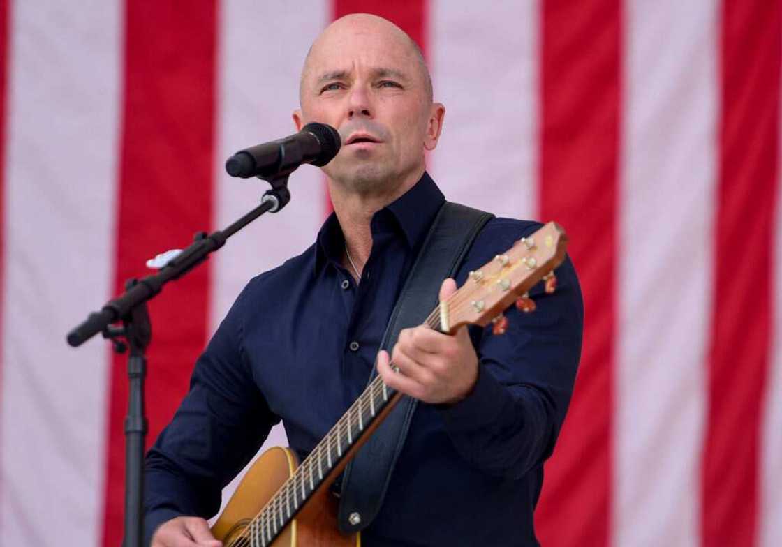 Kenny Chesney at Arlington National Cemetery in Arlington, Virginia.