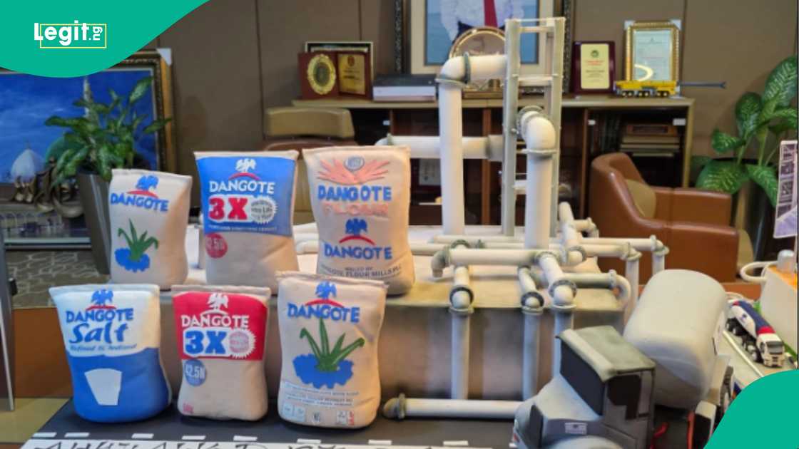 Lady bakes refinery-themed cake to celebrate Alhaji Aliko Dangote. Lady bakes refinery-themed cake to celebrate Alhaji Aliko Dangote.