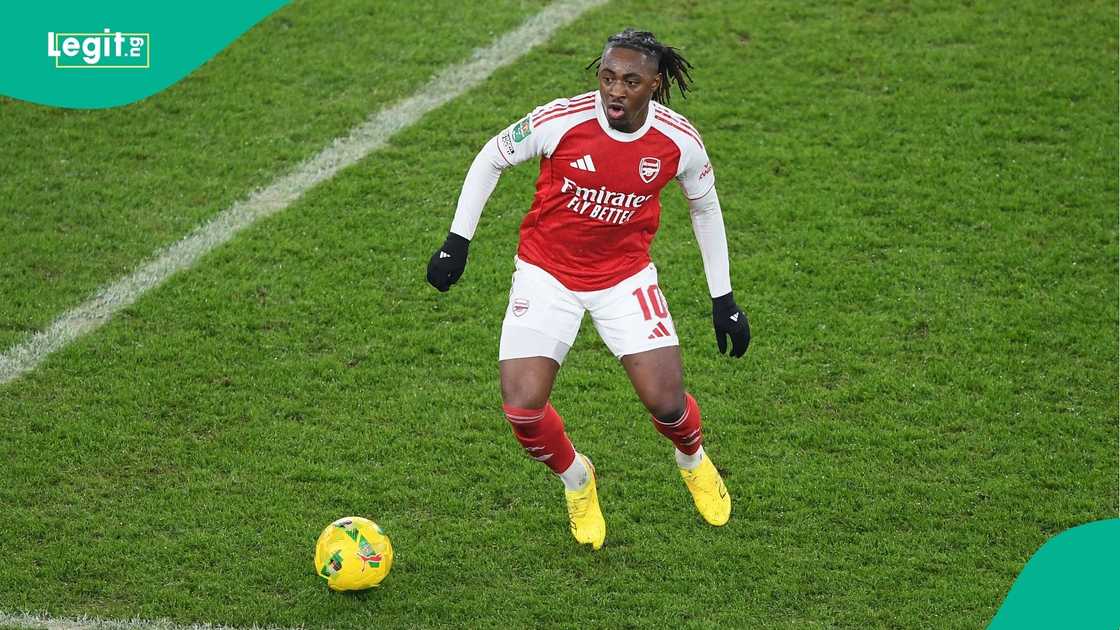 Eberechi Eze, Arsenal, Carabao Cup, Arsenal, Chelsea, Emirates Stadium, London, England.