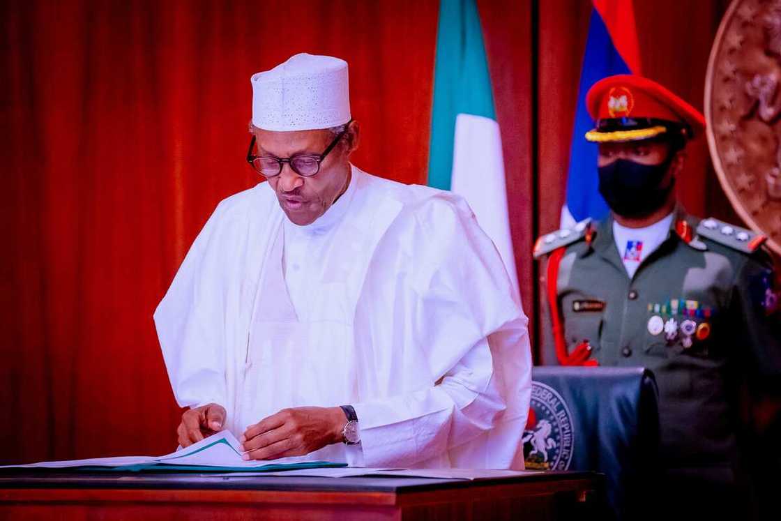 President Muhammadu Buhari, Governor Sule, Isa Pantami President Muhammadu Buhari, Governor Sule, Isa Pantami