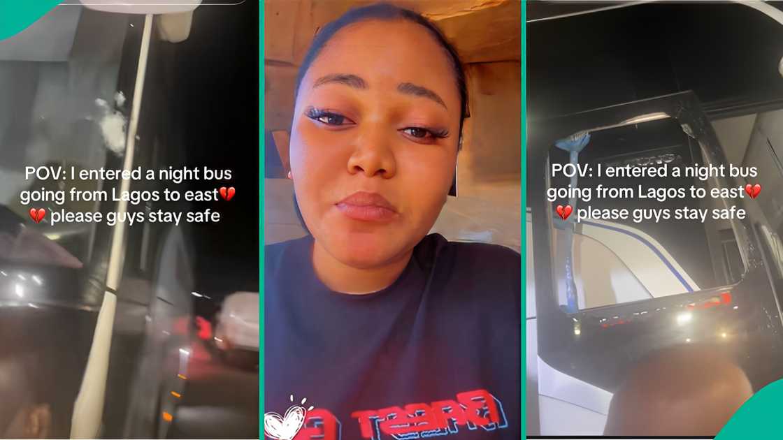 Lady Who Entered Night Bus From Lagos to East Shares How Vehicle Was Attacked By Gunmen, Posts Video Lady Who Entered Night Bus From Lagos to East Shares How Vehicle Was Attacked By Gunmen, Posts Video
