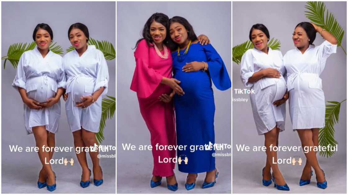 Beautiful twins goals/sisters showed off pregnancies. Beautiful twins goals/sisters showed off pregnancies.