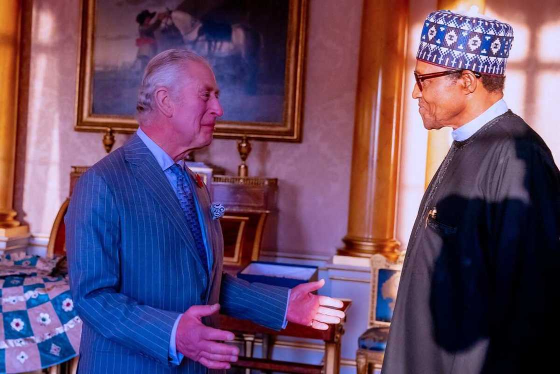 President Buhari/His Royal Majesty King Charles III/ Buckingham Palace, UK President Buhari/His Royal Majesty King Charles III/ Buckingham Palace, UK