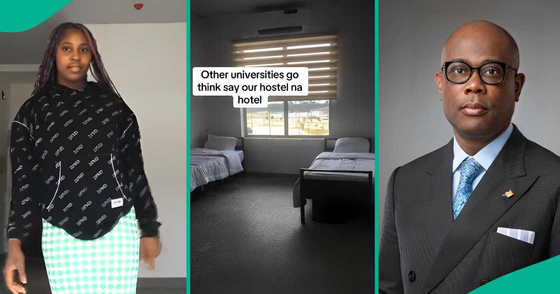 Lady schooling at Wigwe University shows off her hostel room. toilet and kitchen Lady schooling at Wigwe University shows off her hostel room. toilet and kitchen