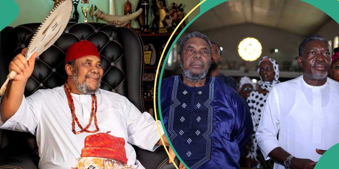 Pete Edochie says he's older than Nollywood. Pete Edochie says he's older than Nollywood.