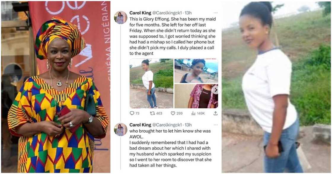 Photos of Carol King and her maid Glory Effiong Photos of Carol King and her maid Glory Effiong