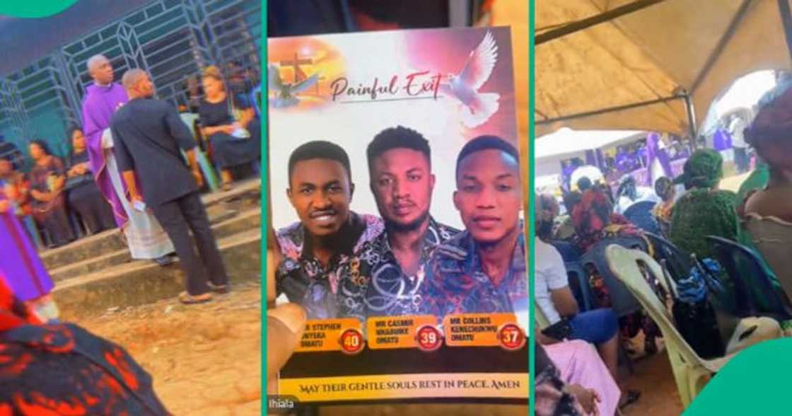 Three brothers who died in Great Nigeria Insurance house laid to rest. Three brothers who died in Great Nigeria Insurance house laid to rest.
