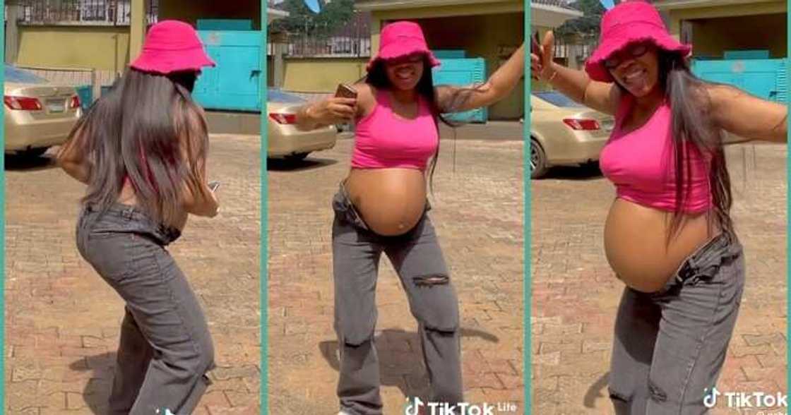 Woman celebrates smooth pregnancy without swelling, spitting, stretch marks Woman celebrates smooth pregnancy without swelling, spitting, stretch marks