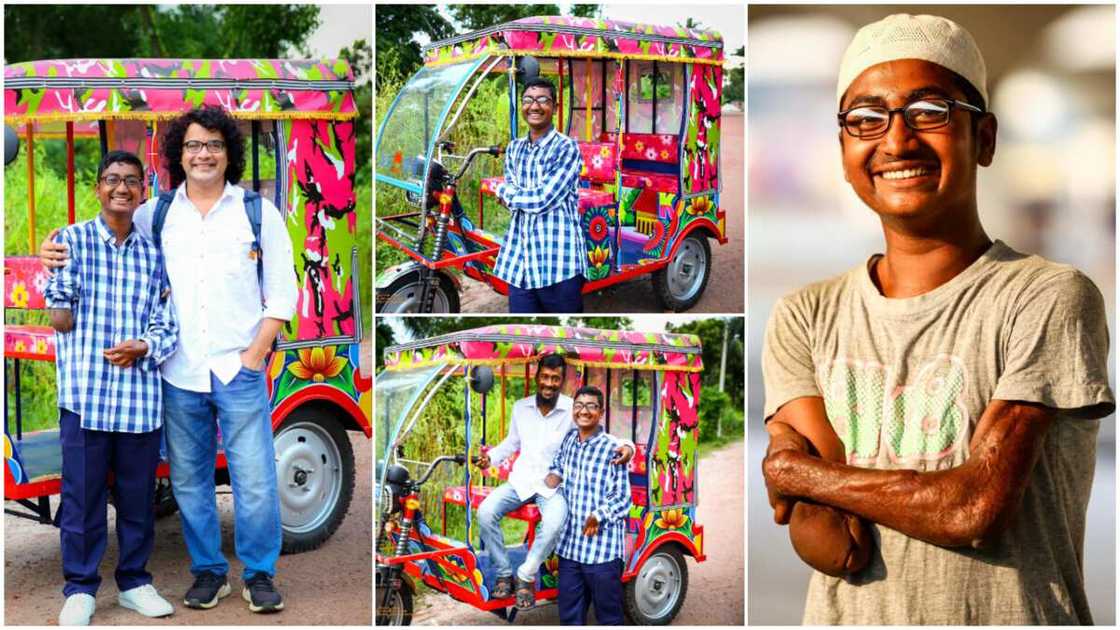 Mahabub's father got a tricycle Mahabub's father got a tricycle