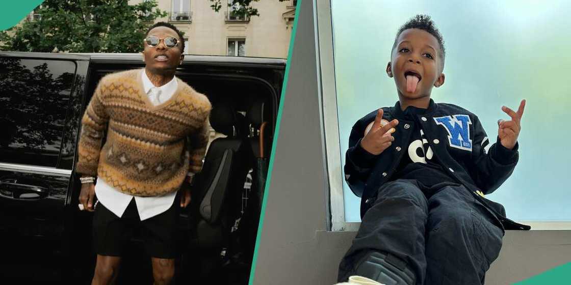 Check out the emotional birthday message Wizkid's son Zion sent him on his 34th birthday