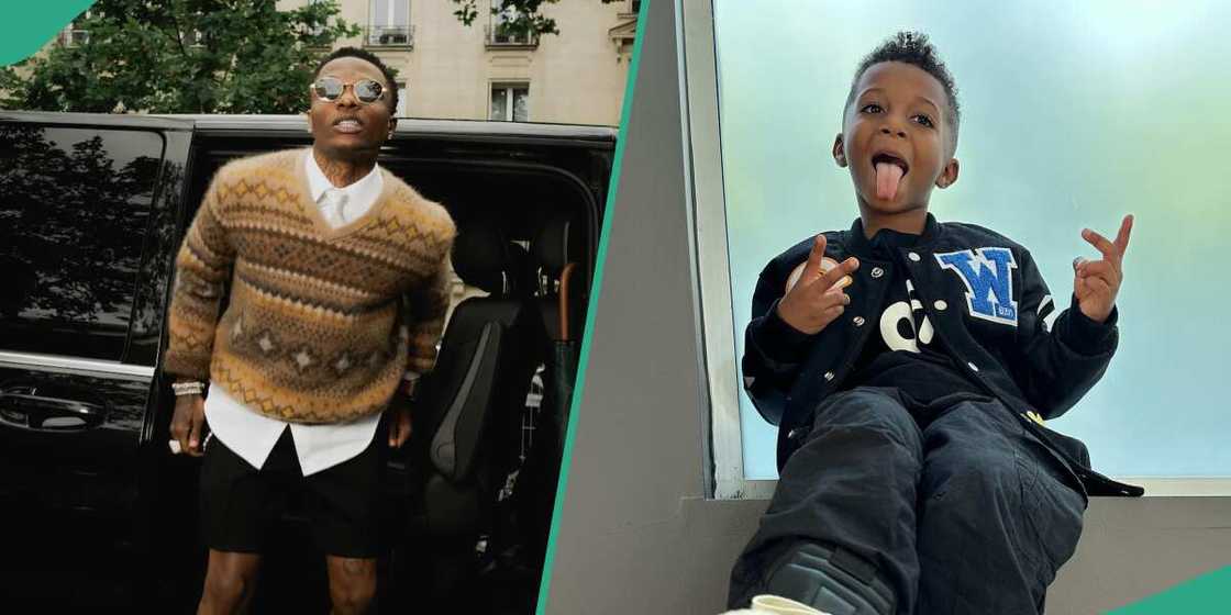 Wizkid and Zion wear classy outfits Wizkid and Zion wear classy outfits