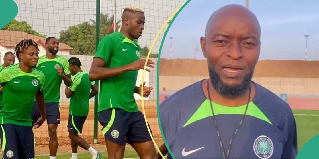 Finidi George trains Super Eagles players in Marrakech