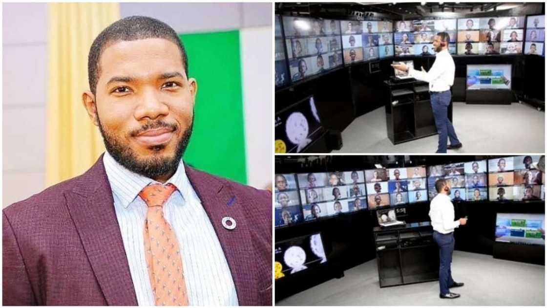 A collage of Otto Orondaam in the virtual classroom. Photos sources: Twitter/Instagram/Otto Orondaam A collage of Otto Orondaam in the virtual classroom. Photos sources: Twitter/Instagram/Otto Orondaam