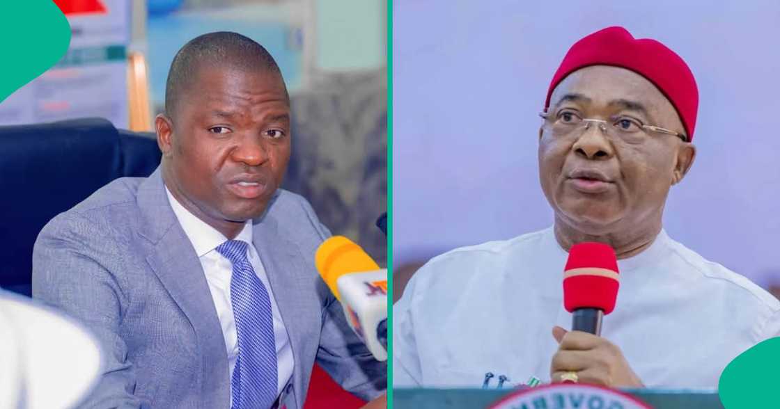 Gwamnonin jihohin Ebonyi da Imo.